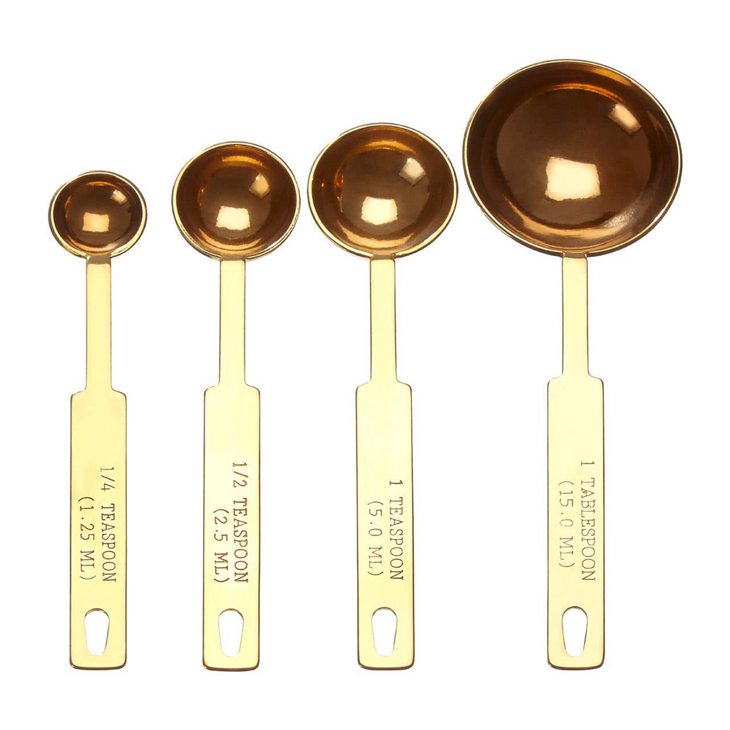 Cook Nook Alchemist Gold Finish Measuring Spoons