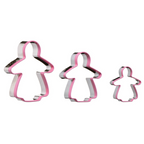 Cook Nook Sucre Gingerbread Lady 3 Piece Cutter Set