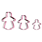 Cook Nook Sucre Gingerbread Lady 3 Piece Cutter Set