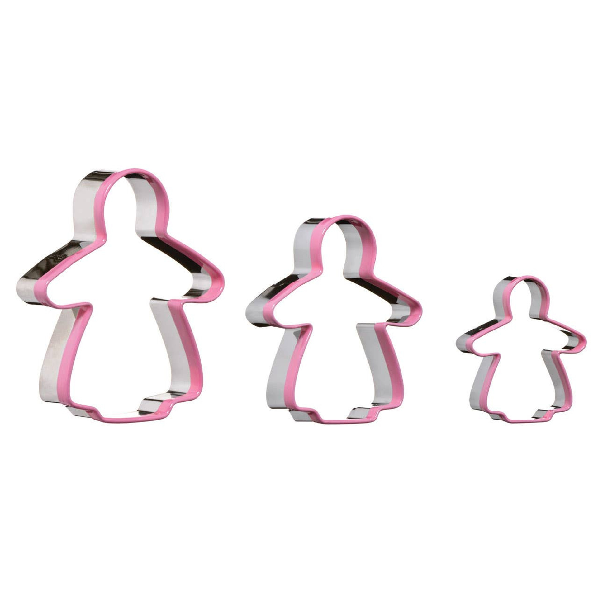 Cook Nook Sucre Gingerbread Lady 3 Piece Cutter Set