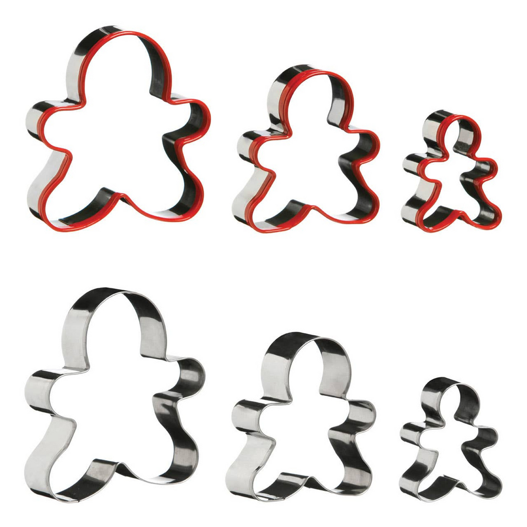 Cook Nook Sucre Set of 3 Gingerbread Man Cookie Cutters