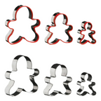 Cook Nook Sucre Set of 3 Gingerbread Man Cookie Cutters
