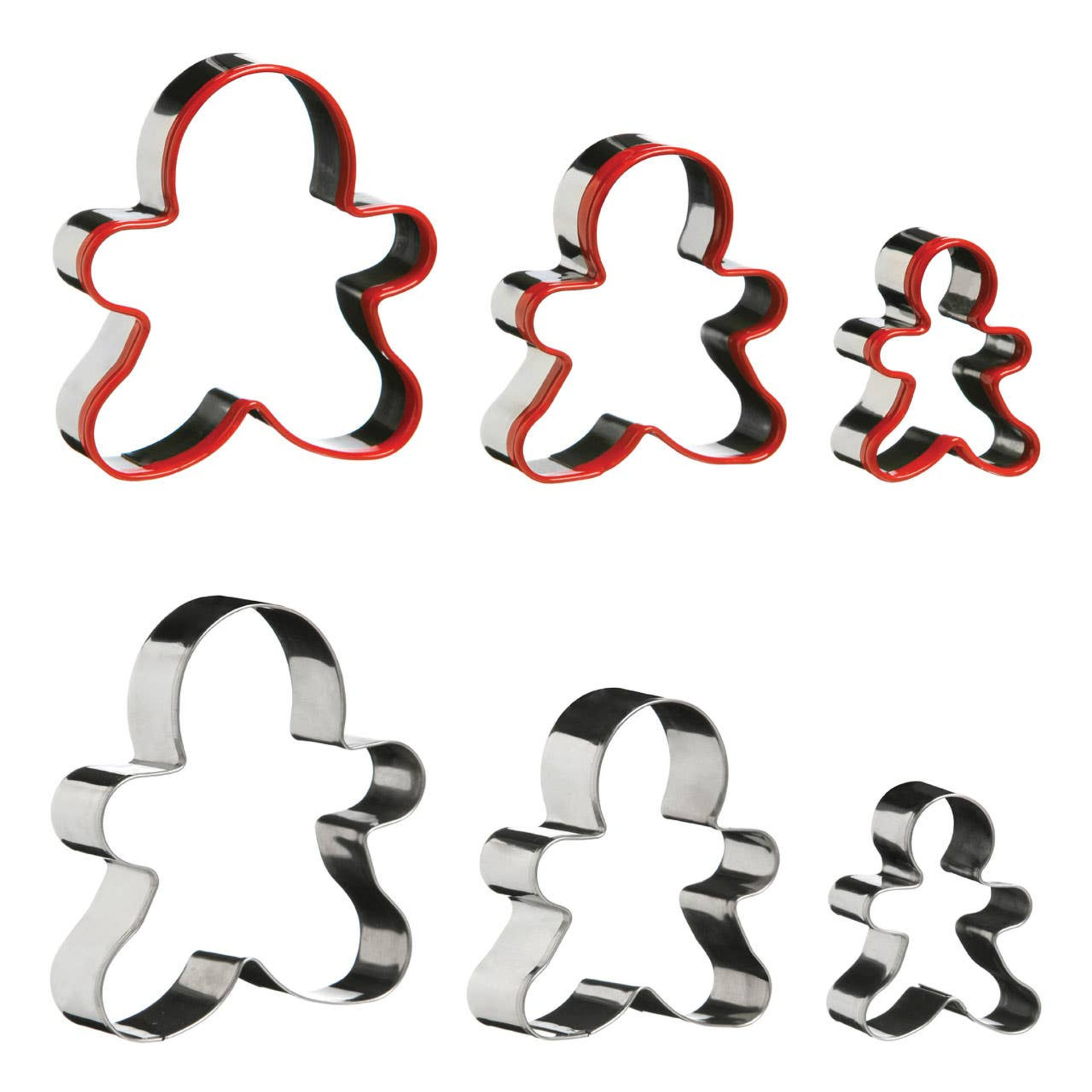 Cook Nook Sucre Set of 3 Gingerbread Man Cookie Cutters