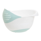 Cook Nook Elon Green And White 4 Liter Strainer