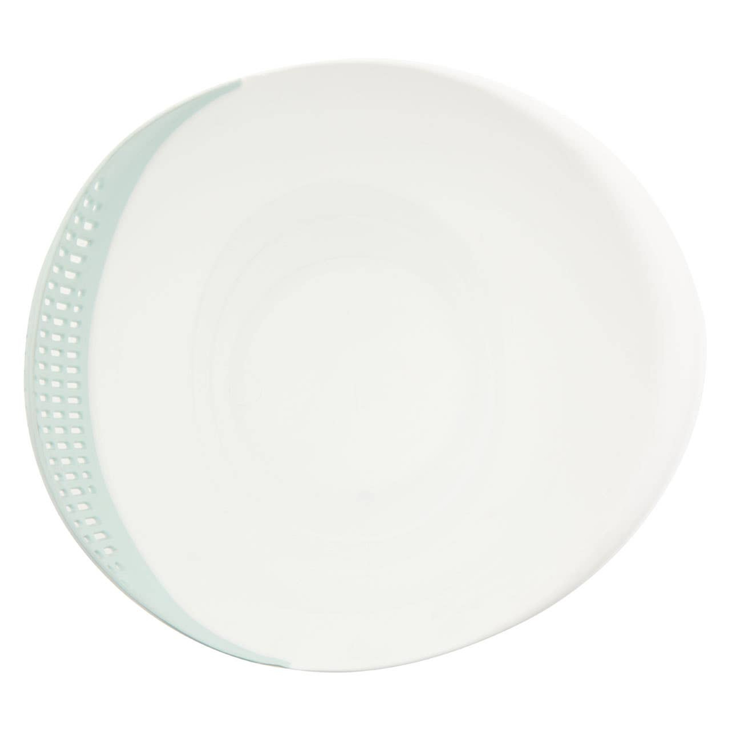 Cook Nook Elon Green And White 4 Liter Strainer