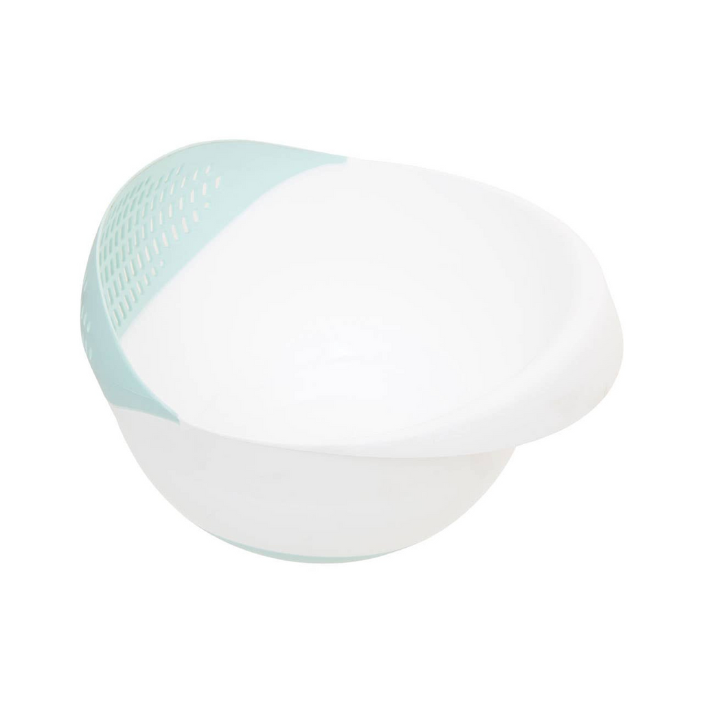 Cook Nook Elon Green And White 4 Liter Strainer