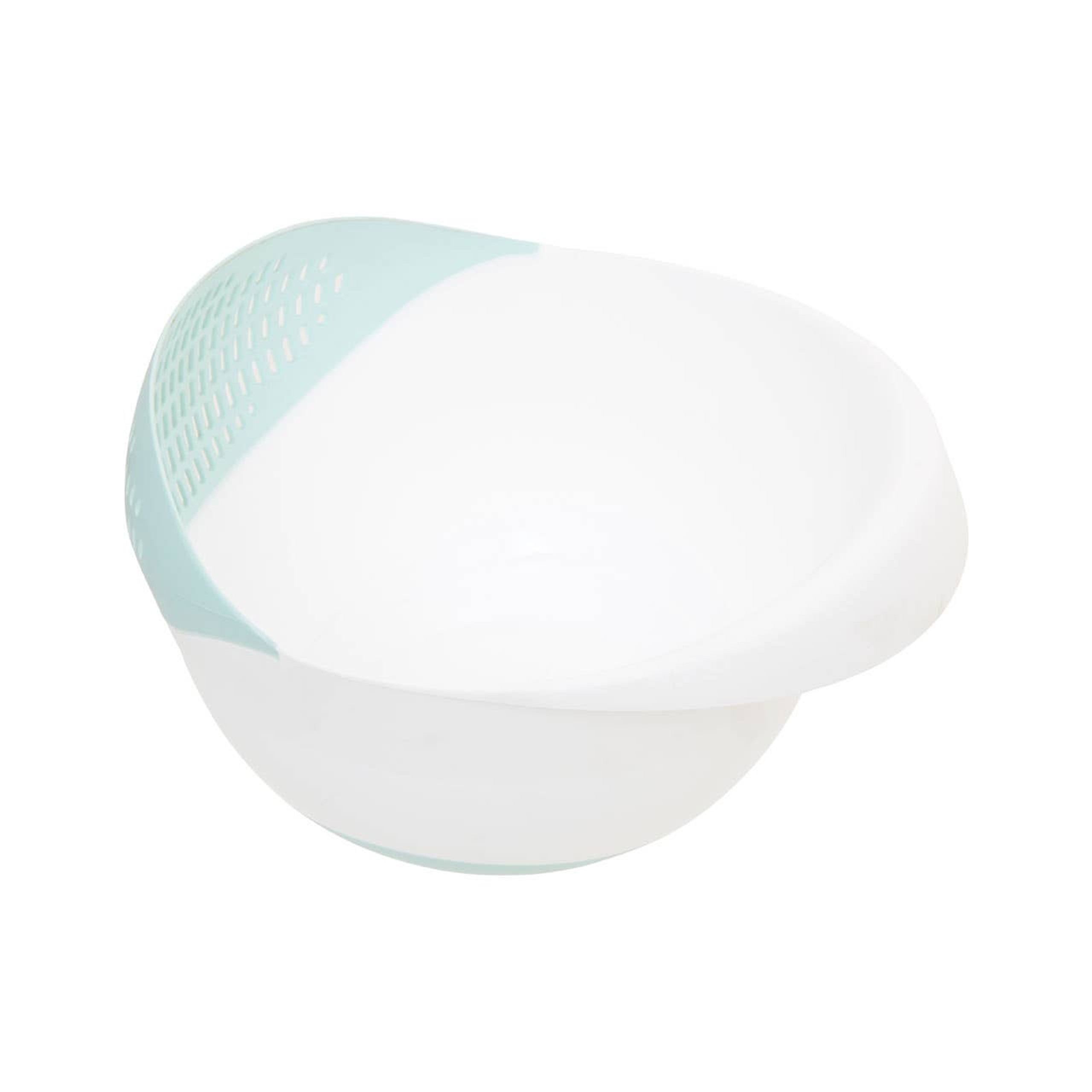 Cook Nook Elon Green And White 4 Liter Strainer