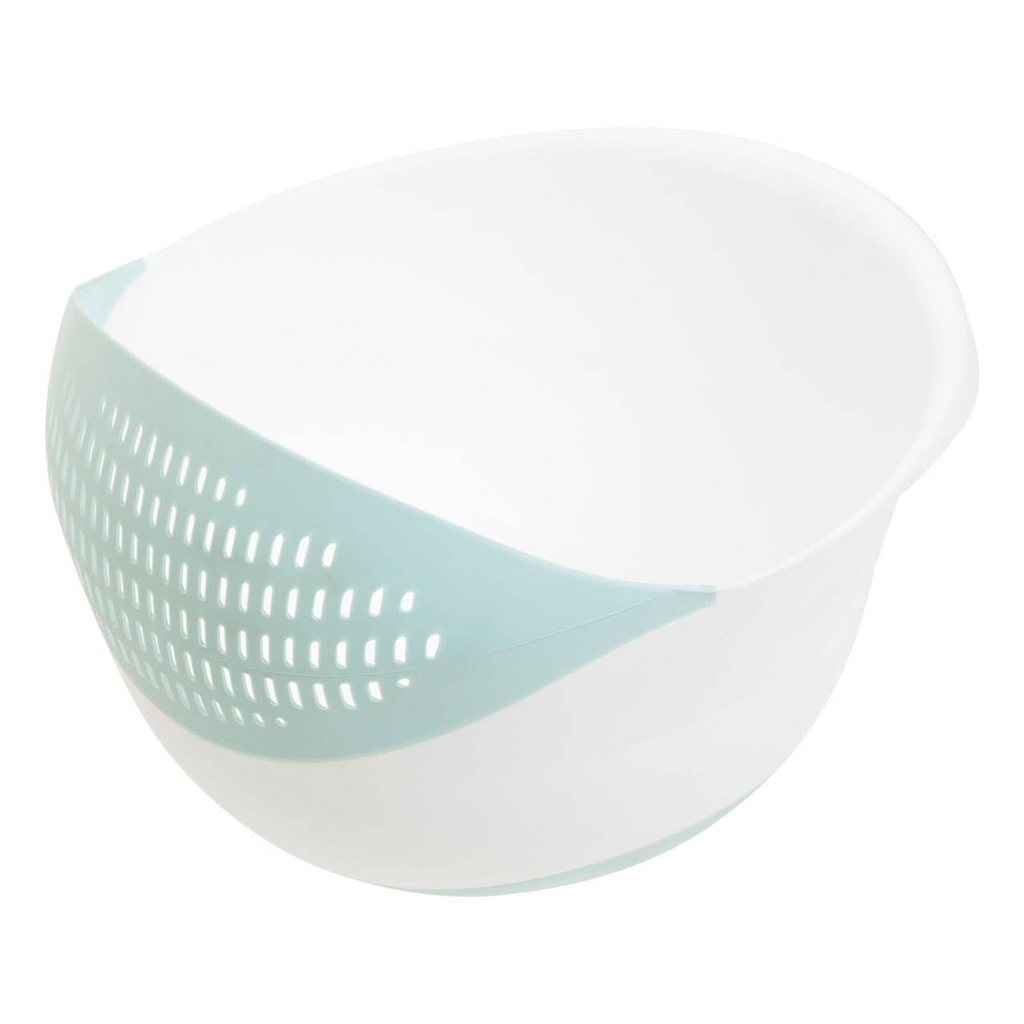 Cook Nook Elon Green And White 4 Liter Strainer