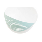 Cook Nook Elon Green And White 4 Liter Strainer