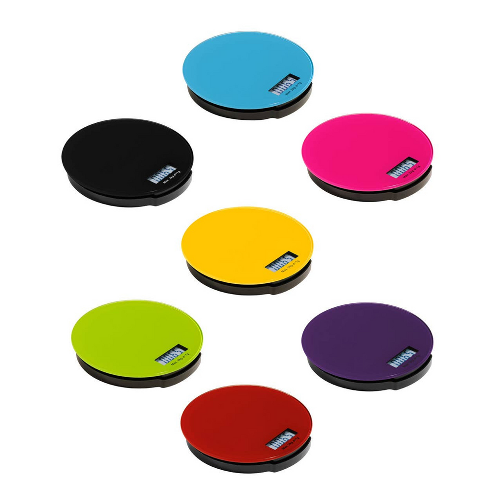 Cook Nook Zing Yellow Glass Round Kitchen Scale