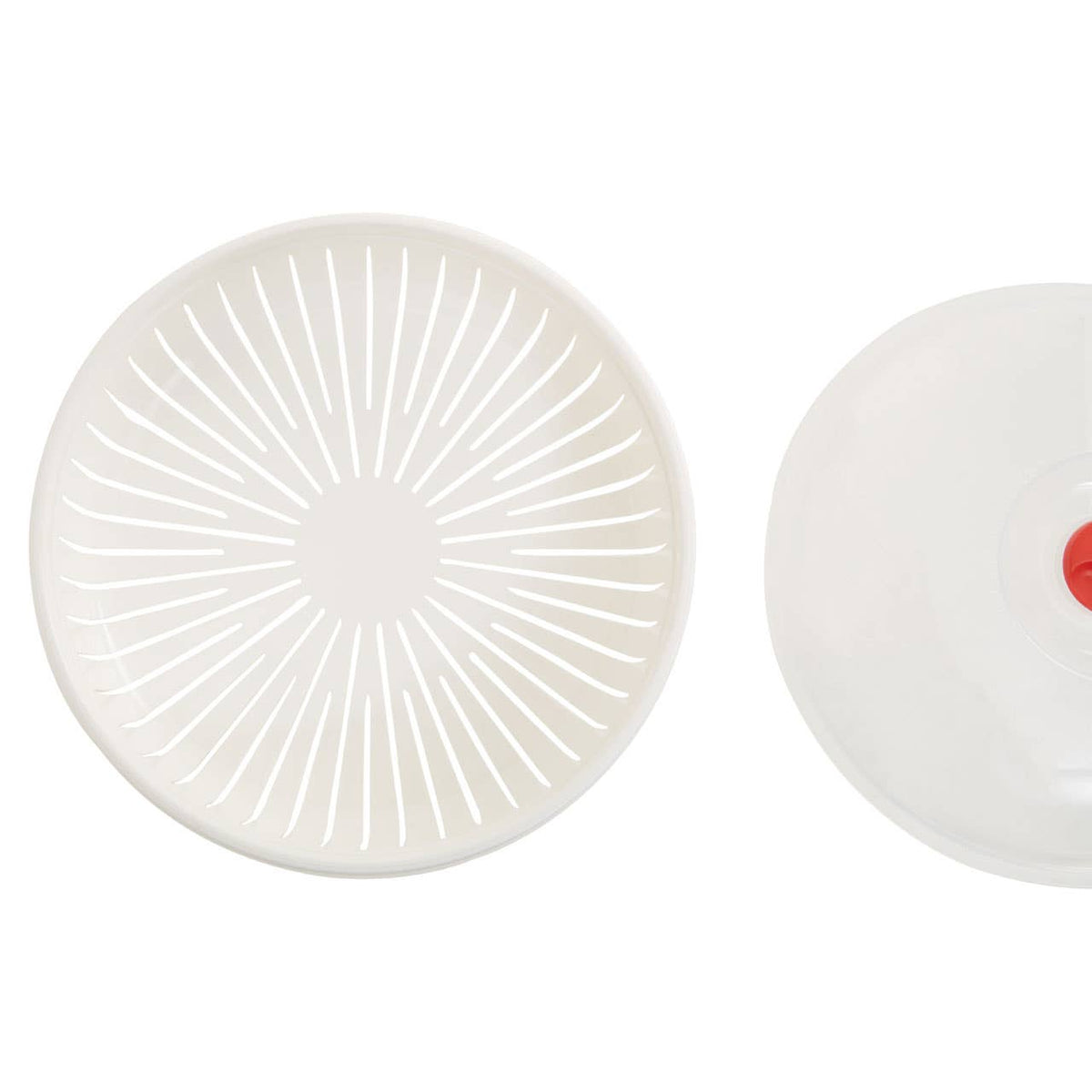 Ikoma White And Clear Microwave Steamer