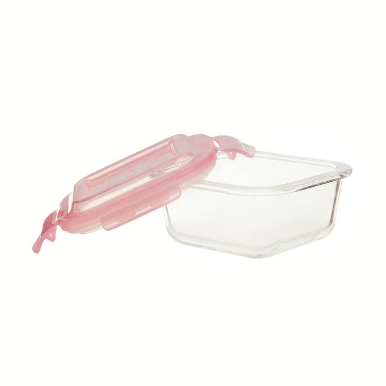 Freska 320ml Square Glass Container.