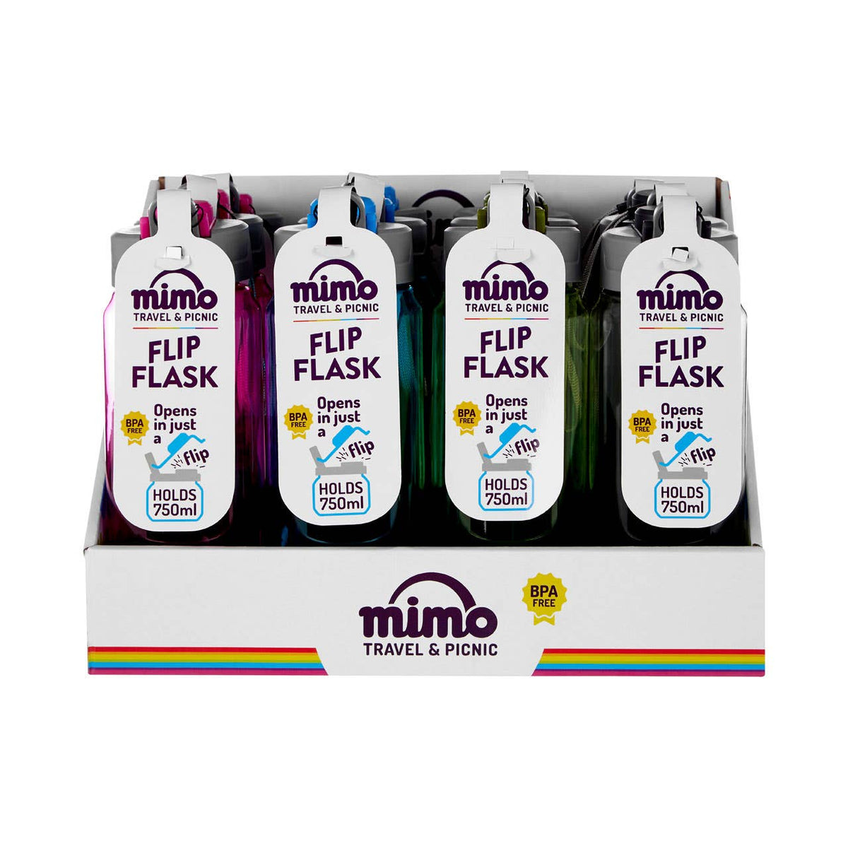 Mimo Assorted 750ml Water Bottle
