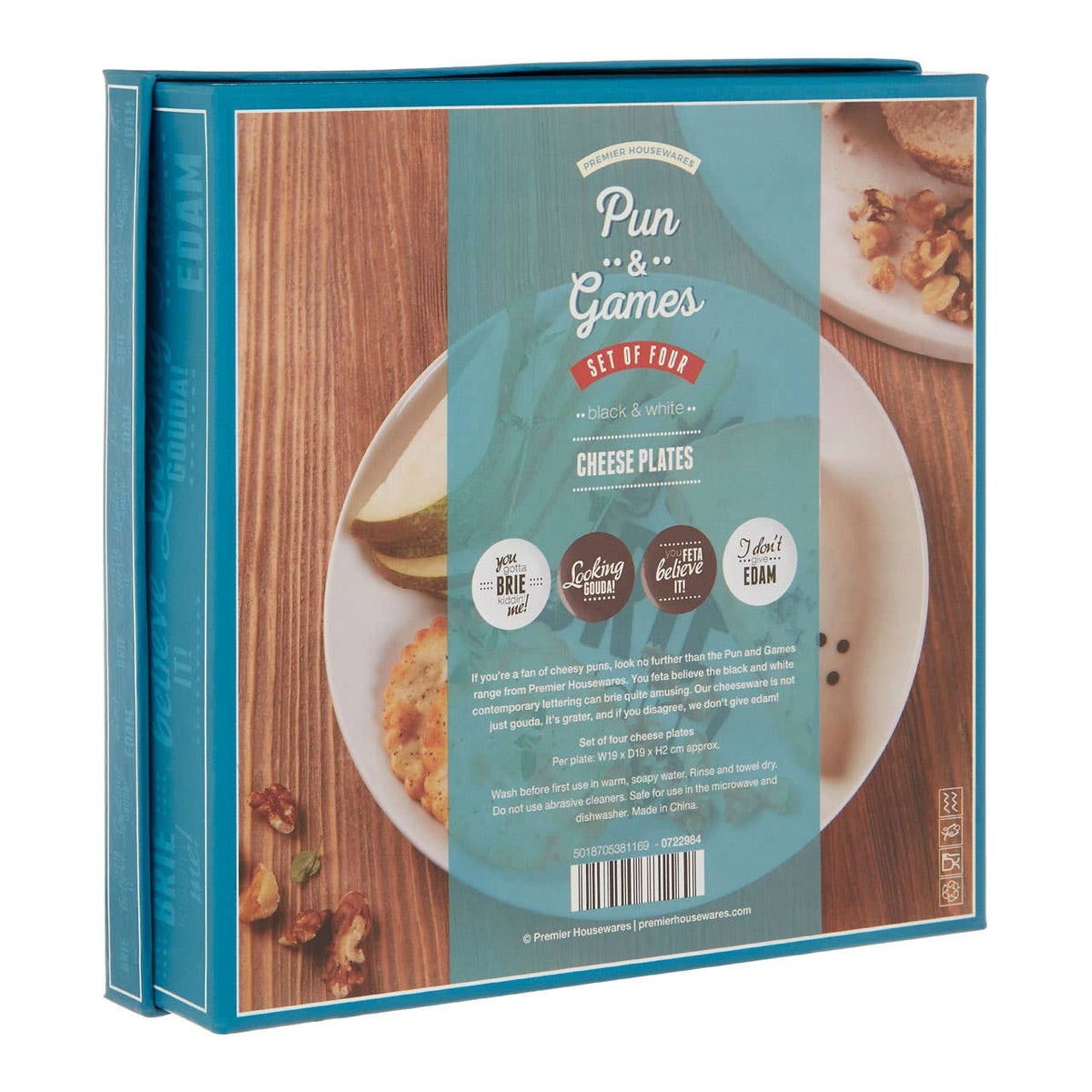 Pun and Games Set Of Four Cheese Plates