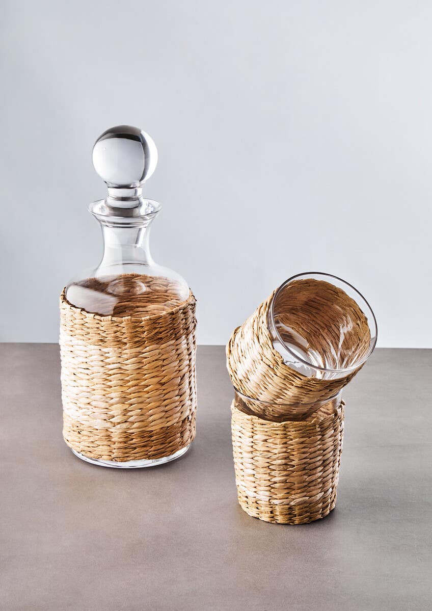Juno Three Piece Glass And Decanter Set