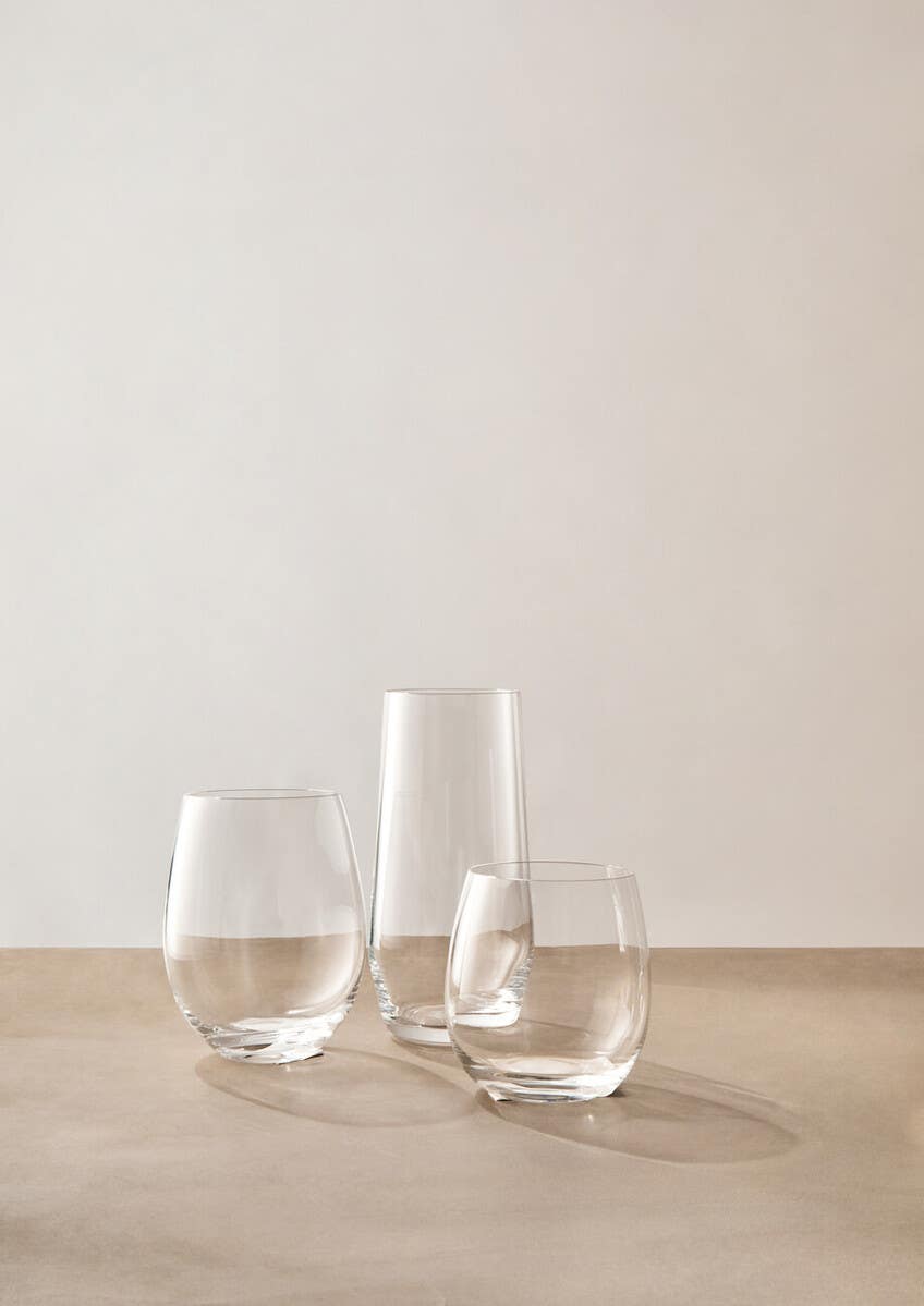 Ada Set Of 4 Crystal High Ball Glasses