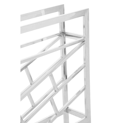 Barolo Silver Floorstanding  12 Bottle Wine Rack