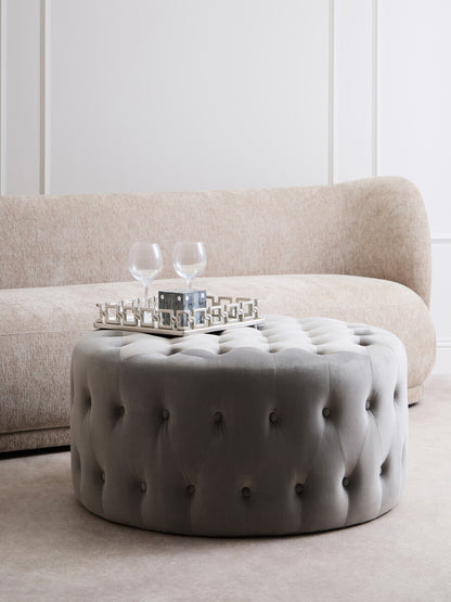 Rhoda Square Nickel Finish Mirror Tray