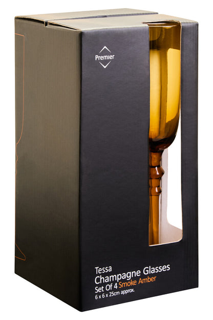 Tessa Set Of Four Champagne Glasses