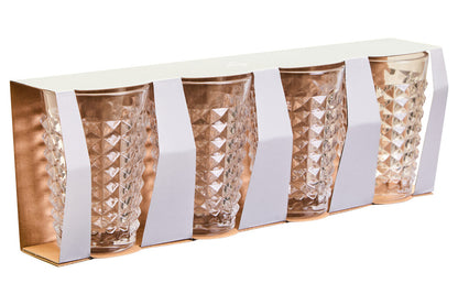 Set Of Four Pyramid Hi Ball Glasses