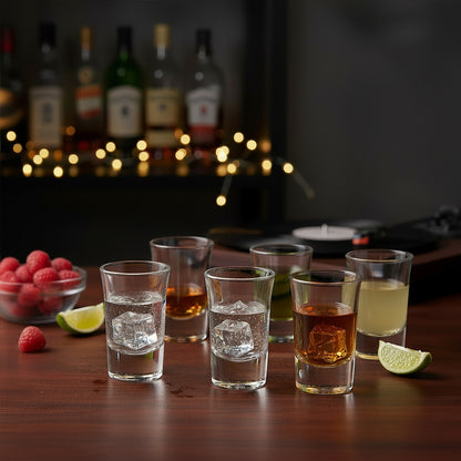 Euri Set Of 6 Clear Shot Glasses 35ml