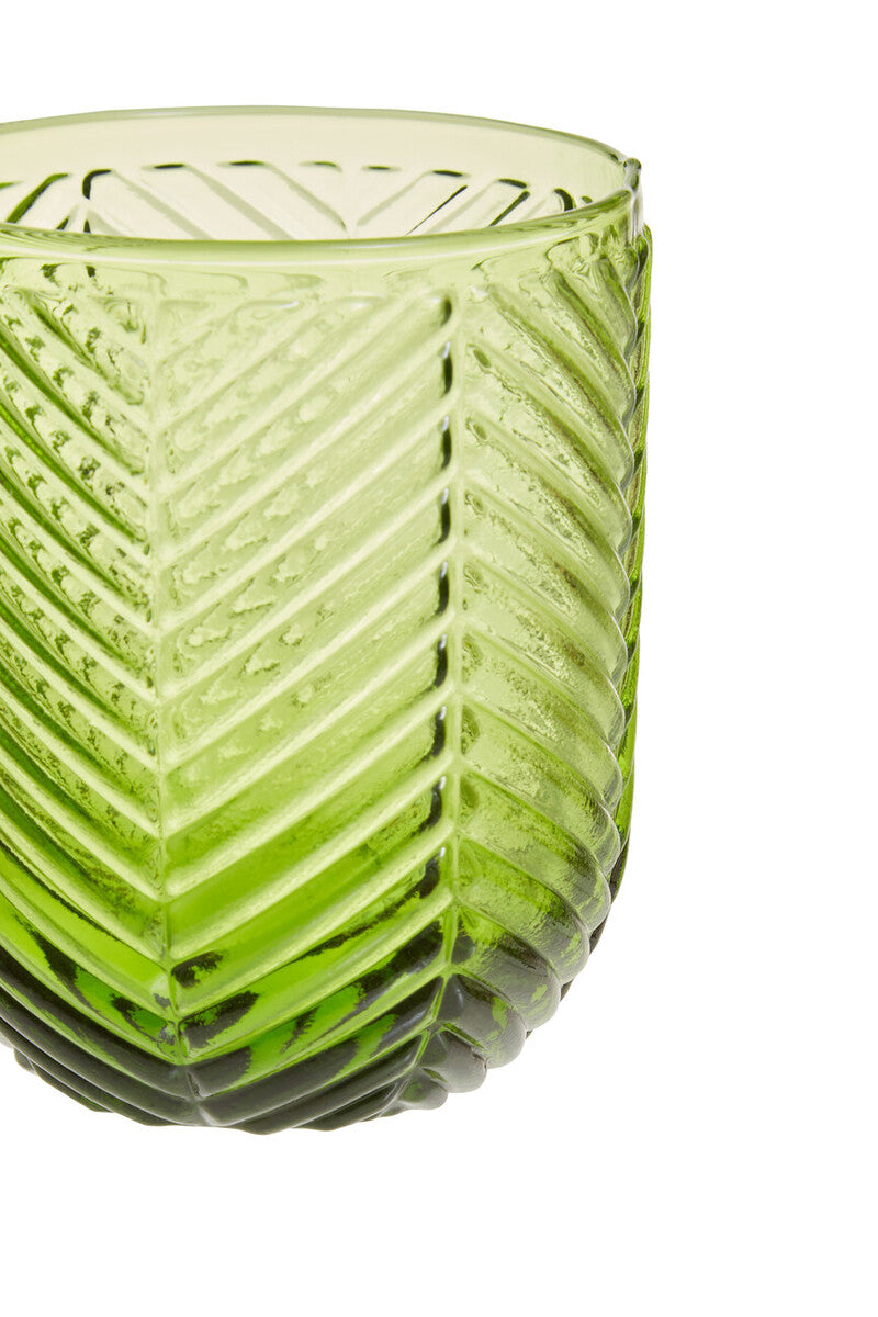 Fleur Set Of Four Green Tumblers