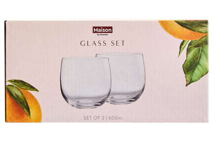 Mila Set Of 2 Glass Tumblers