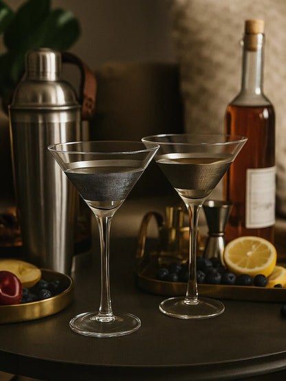 Set Of Two Apollo Cocktail Glasses