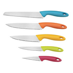 Cook Nook Tyri 5pc Colour Handles Stainless Steel Blade Knife Set