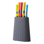 Cook Nook Living Colour 5Pc Knife Set With Rubber Handle