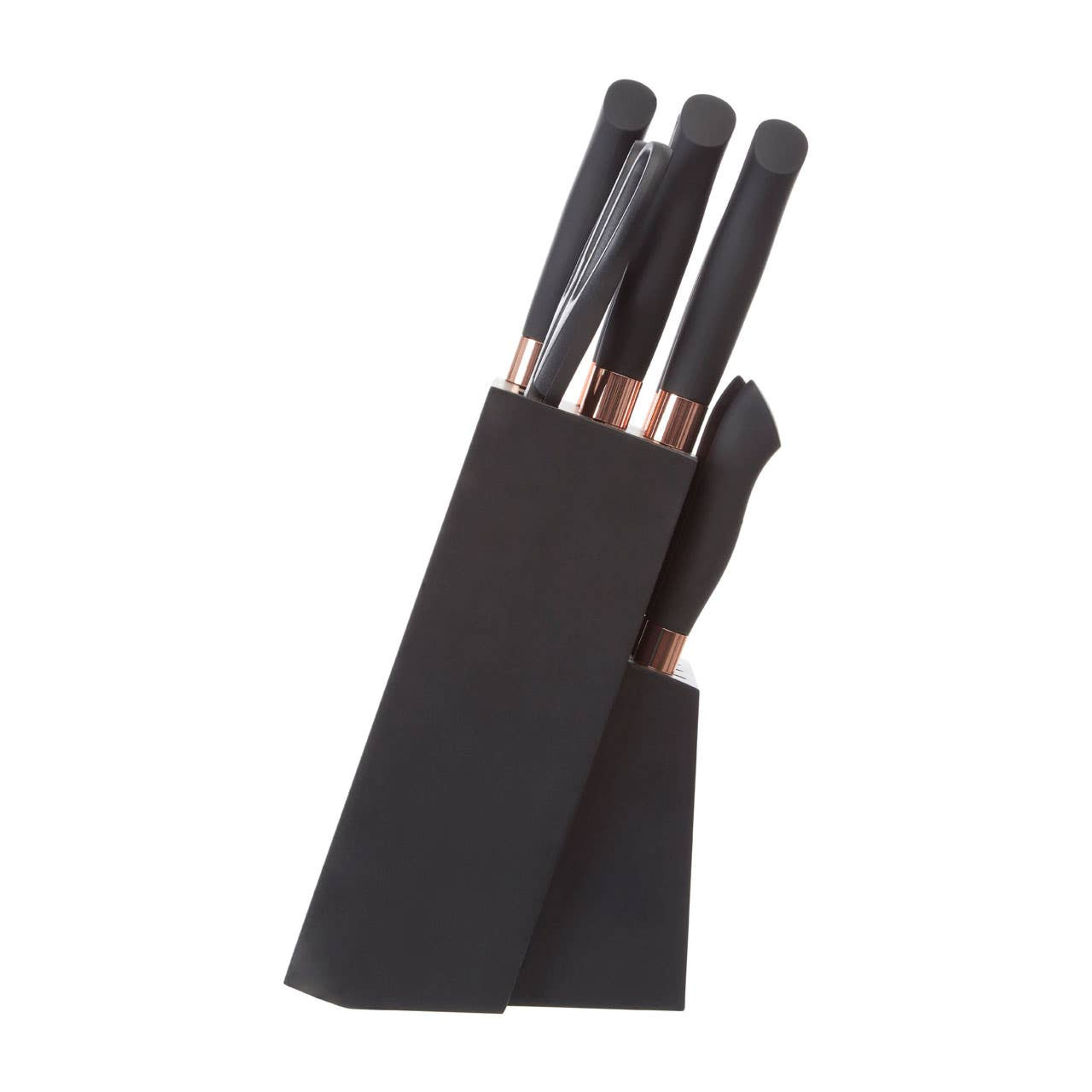 Cook Nook Corsico 11 Piece Black and Gold Knife Set with Block