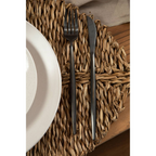 Cook Nook Modern Retro 16 Piece Matte Black Cutlery Set