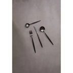 Cook Nook Modern Retro 16 Piece Matte Black Cutlery Set