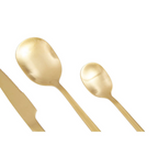 Cook Nook Avie 16 Piece Gold Finish Cutlery Set