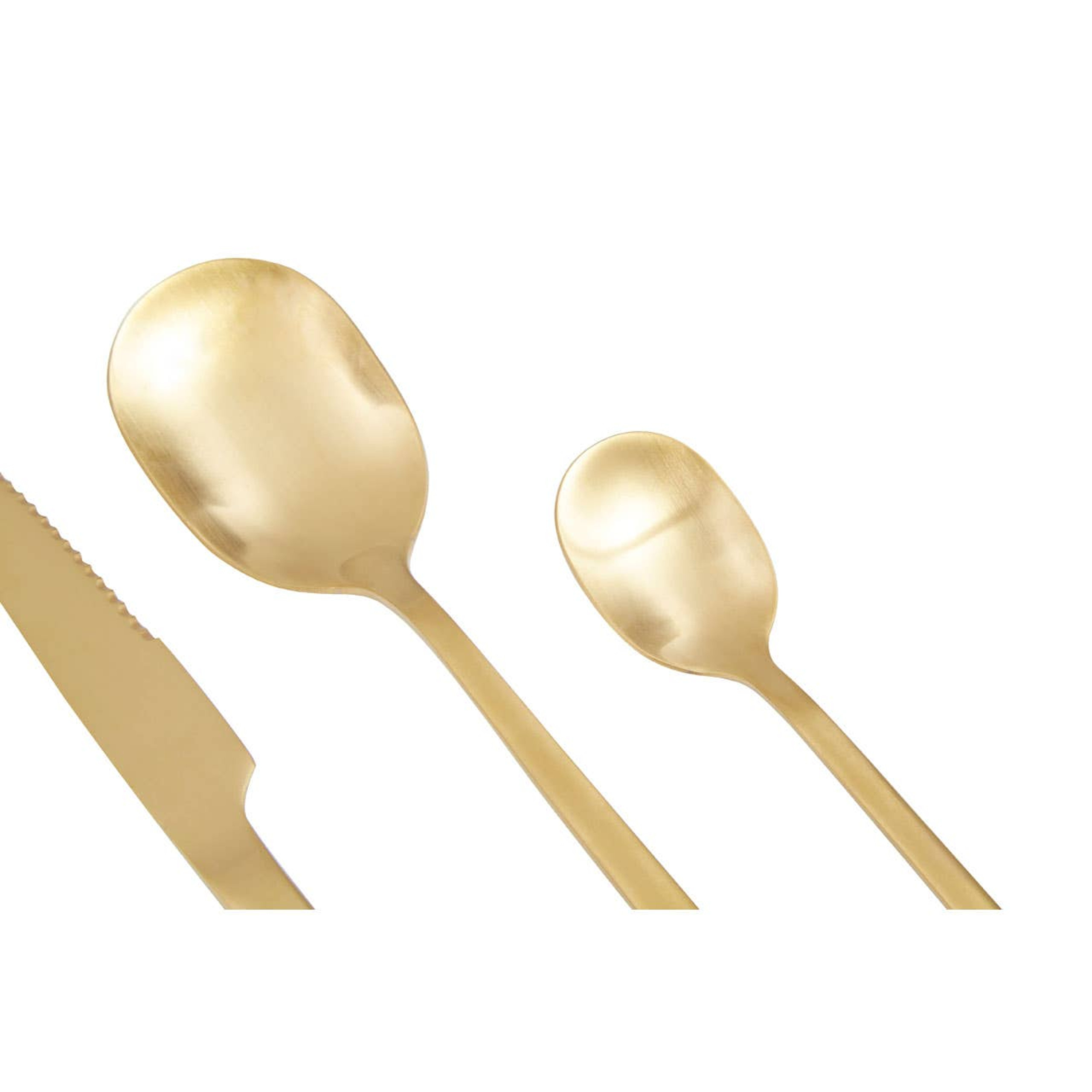 Cook Nook Avie 16 Piece Gold Finish Cutlery Set