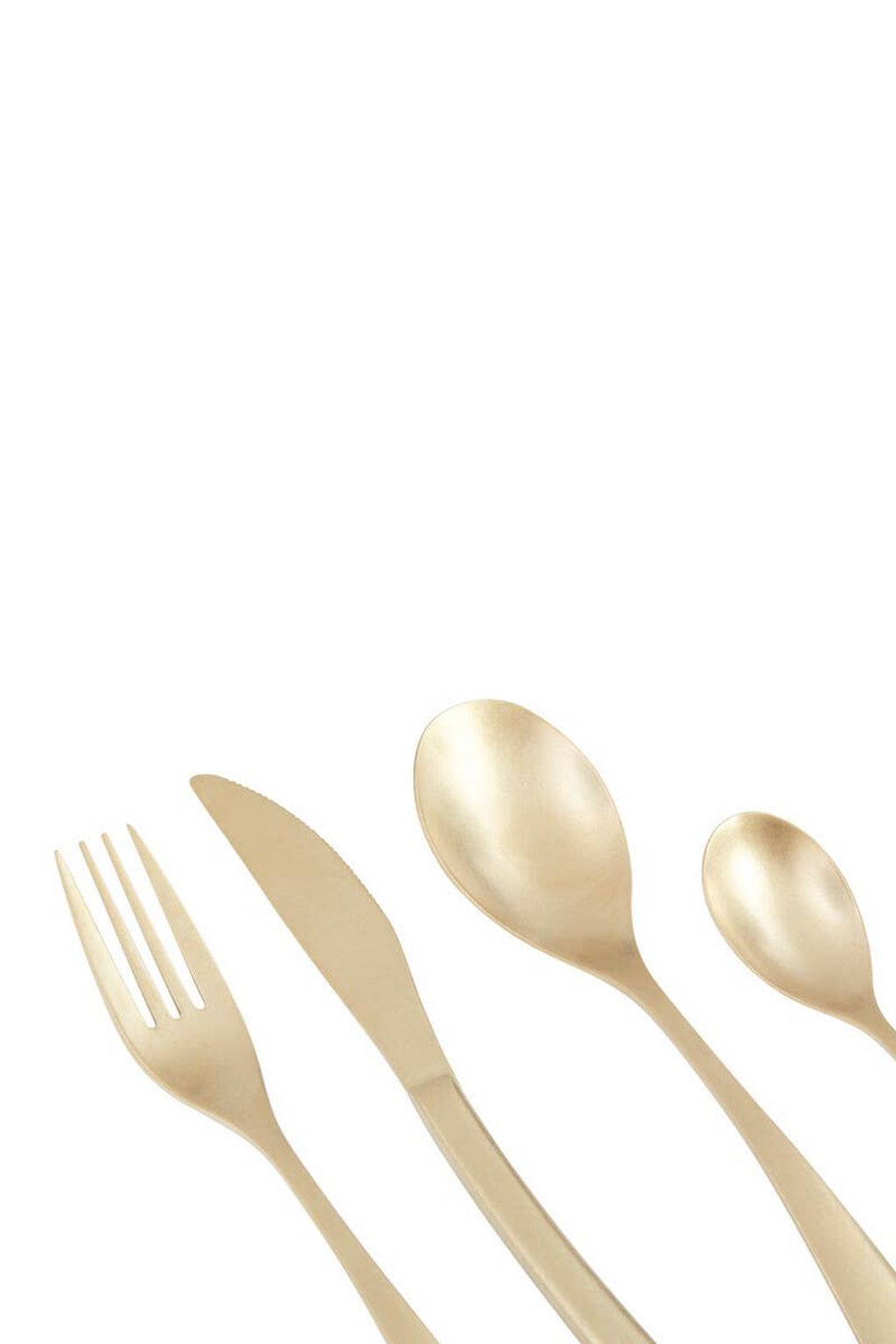 Cook Nook Avie 16 Piece Antique Gold Finish Cutlery Set