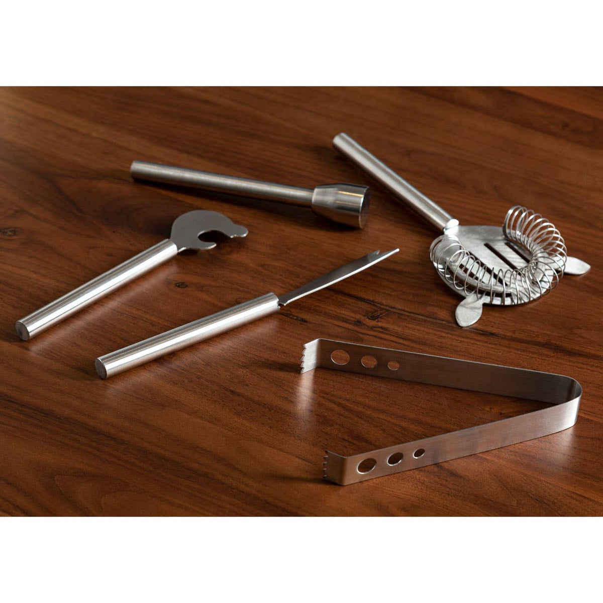 Mixology 7 Piece Bar Set in Brushed Gold Finish