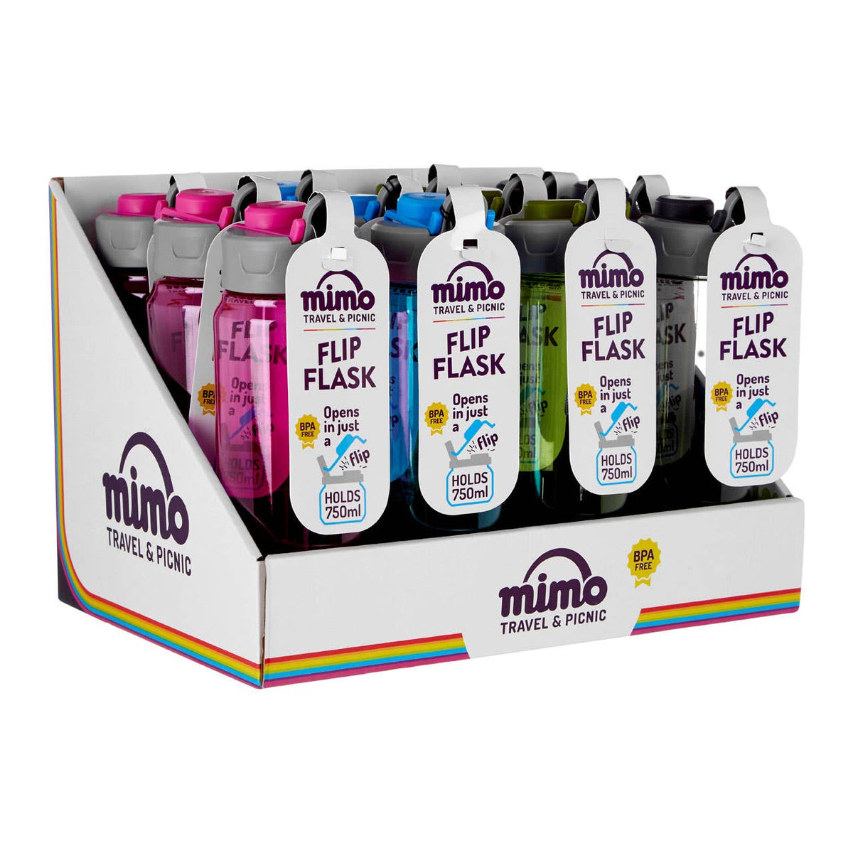 Mimo Assorted 750ml Water Bottle