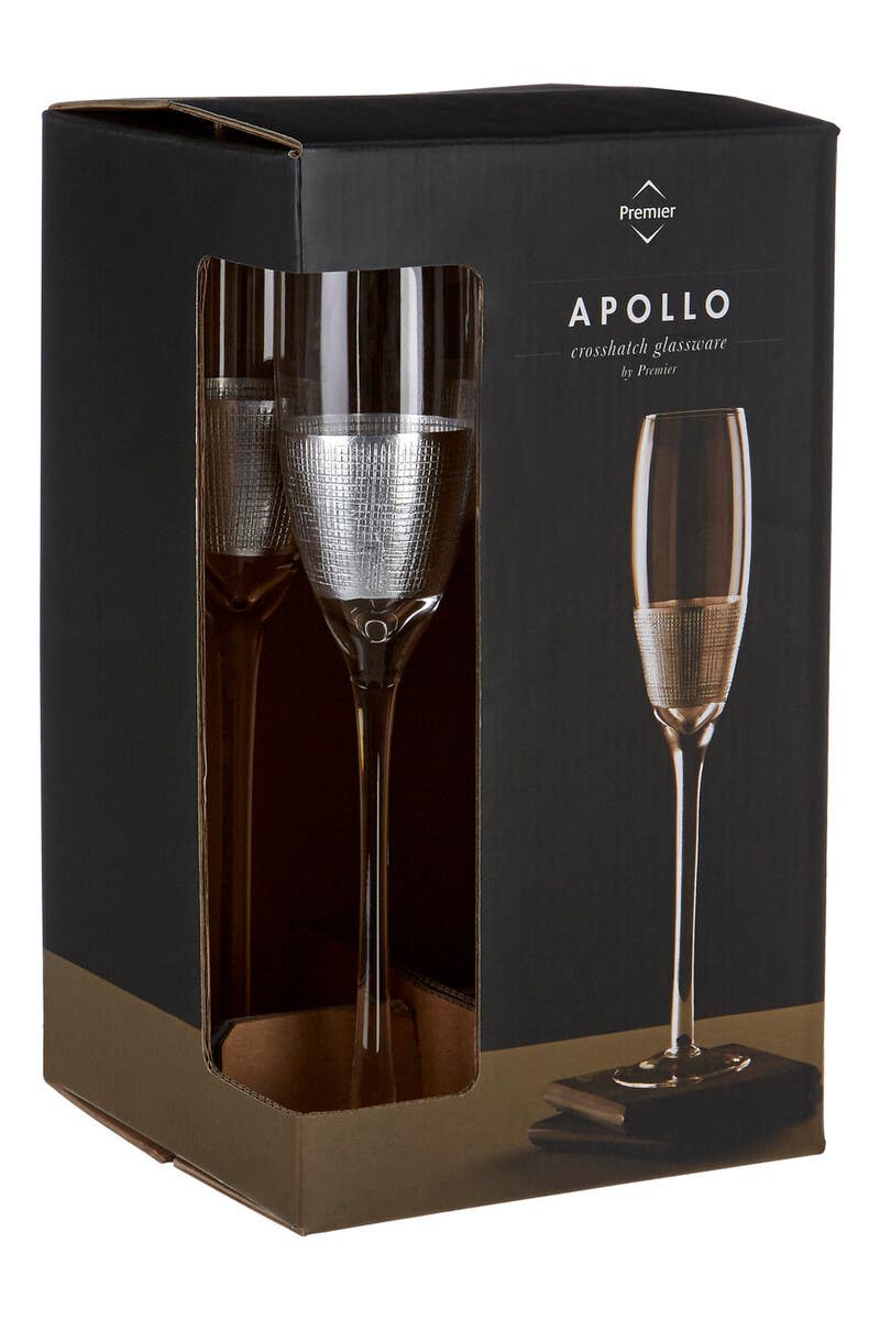 Set Of Four Apollo Champagne Glasses