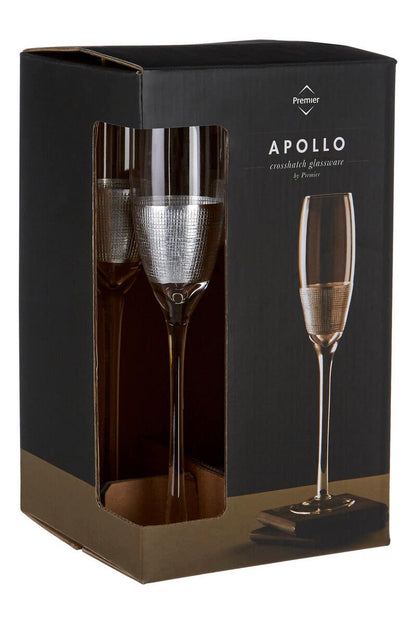Set Of Four Apollo Champagne Glasses