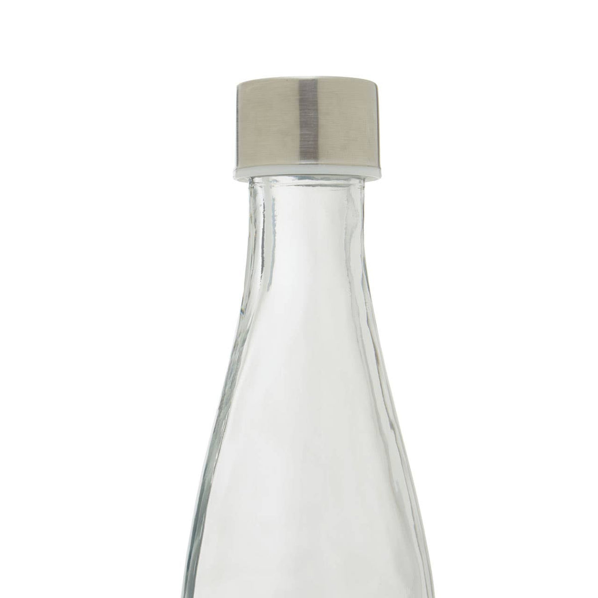 Dayla Clear Glass 550ml Bottle With Metal Lid