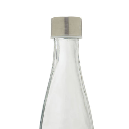 Dayla Clear Glass 550ml Bottle With Metal Lid