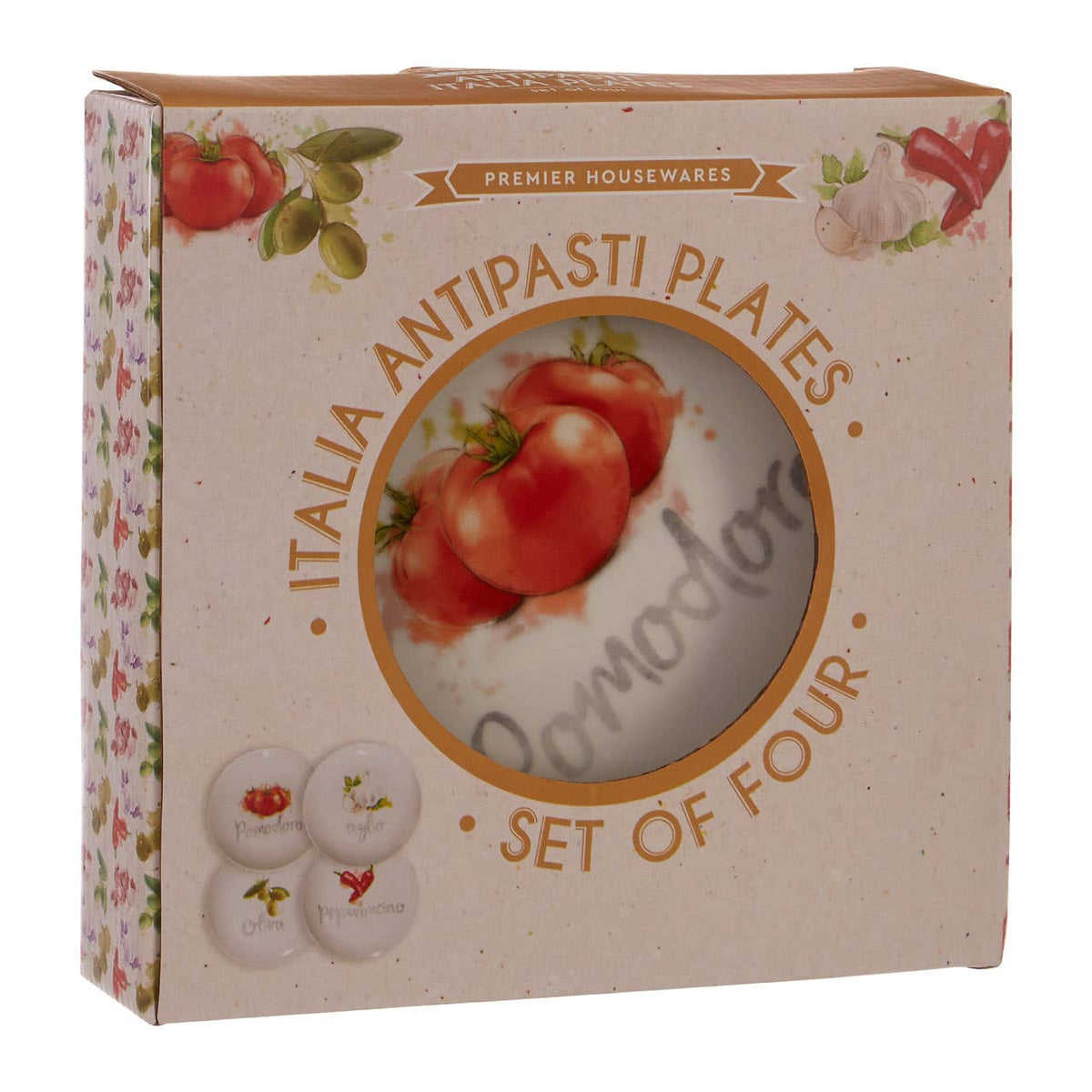 Italia Set Of Four Antipasti Plates