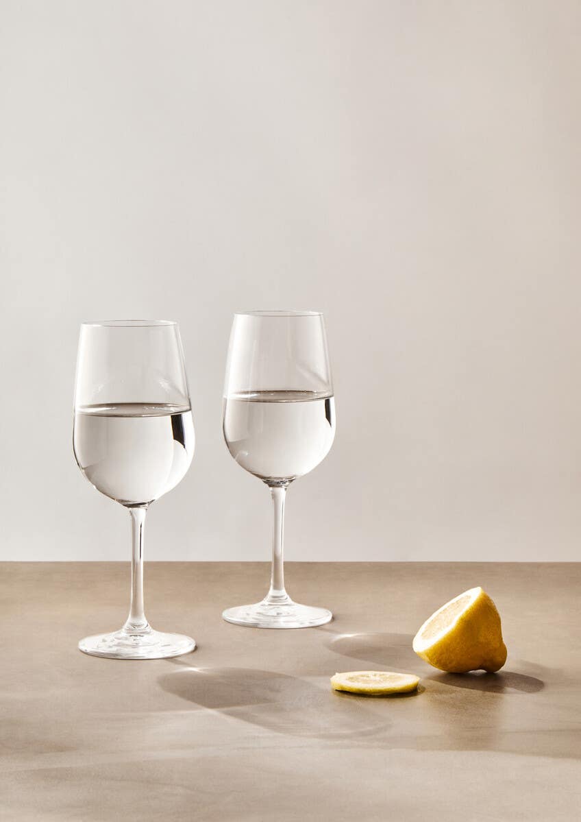 Ada Set of Four Crystal Wine Glasses