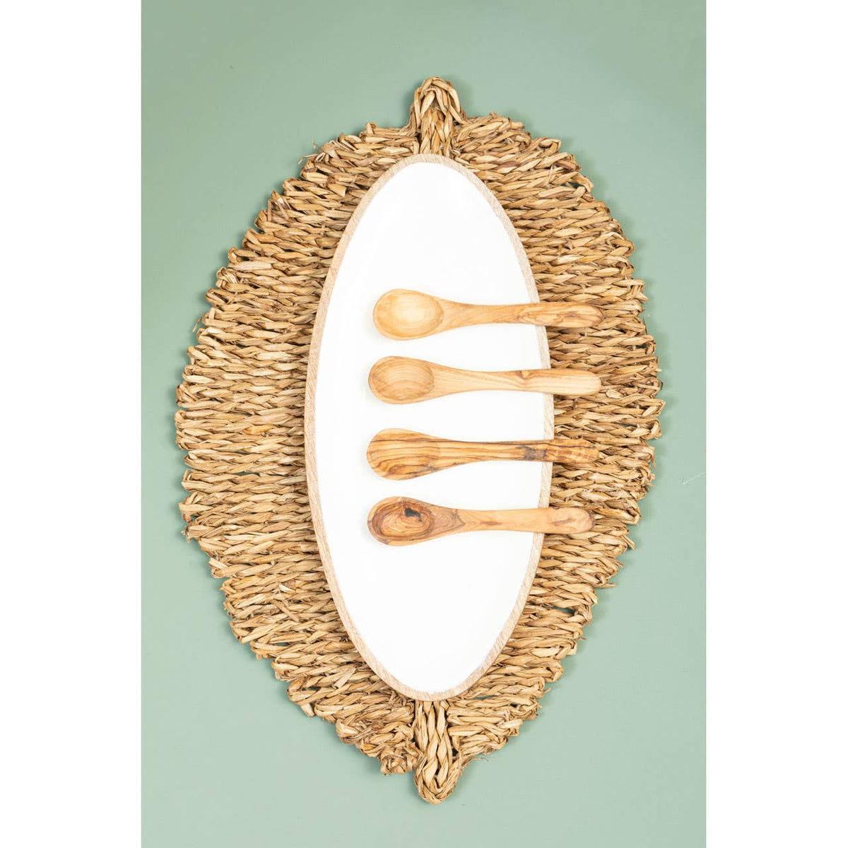 Kora Set Of 4 Small Olive Wood Spoons