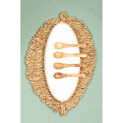 Kora Set Of 4 Small Olive Wood Spoons