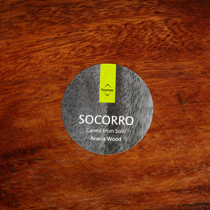 Kora Round Acacia Wood Plate