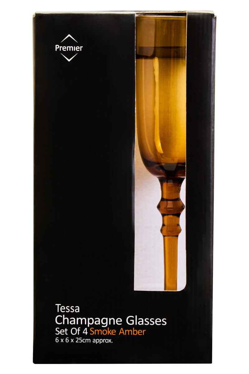 Tessa Set Of Four Champagne Glasses
