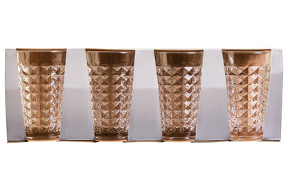 Set Of Four Pyramid Hi Ball Glasses