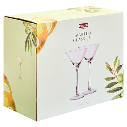 Mila Set Of 2 Martini Glasses